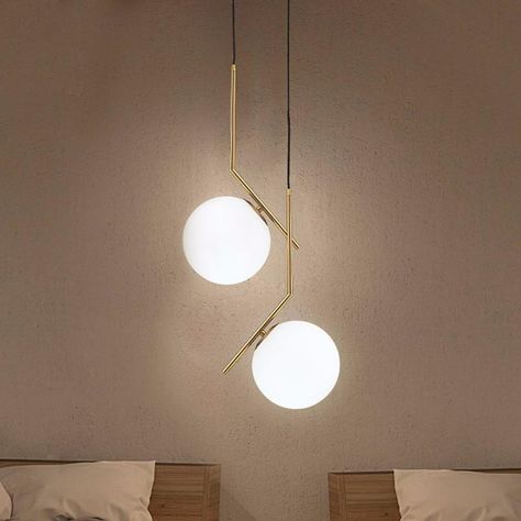 Lights For Dining Room, Glass Ball Pendant Lighting, Lights Kitchen, Chrome Ball, Ball Pendant Lighting, Lamp Gold, Pendant Lamp Shade, Energy Efficient Lighting, Kitchen Fixtures