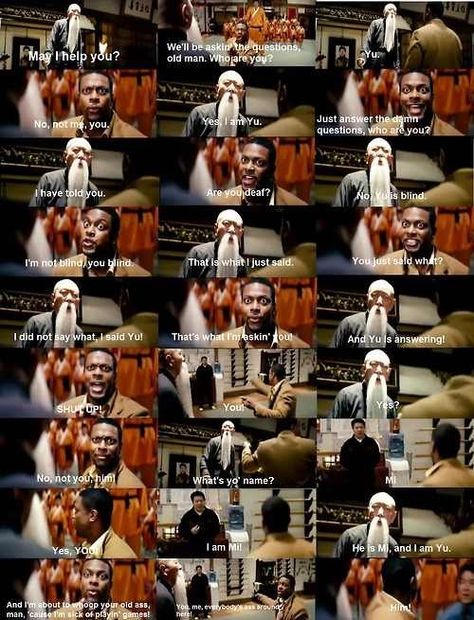 Lol rush hour! Love this movie! Rush Hour 3, Television Quotes, Comedy Scenes, Laughing Emoji, Funny Reaction, Do It Now, Movie Memes, Funny Scenes, Movie Lines