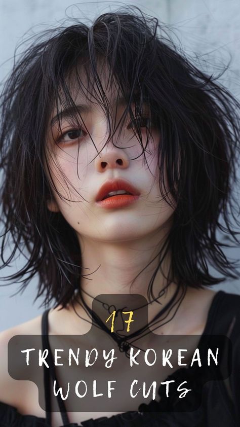 17 Stylish Korean Wolf Lower Hairstyles To Attempt- #cut #Hairstyles #Korean #trendy #wolf Check more at https://howcandothis.com/hairstyleideas/17-stylish-korean-wolf-lower-hairstyles-to-attempt/ Wolf Style Hair, Oreo Wolfcut, Wolf Cut Oval Face, Wolf Cut Hair Round Face, Jungkook Wolf Cut, Wolf Cut On Round Face, Soft Wolf Cut Hair Medium, Wolf Cut Fine Hair, Korean Wolf Cut