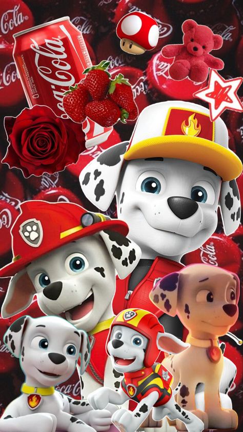 Paw Patrol Marshal Aesthetic Wallpaper Paw Patrol Wallpaper, Everest Paw Patrol, Marshall Paw Patrol, Paw Patrol, Aesthetic Wallpaper, Aesthetic Wallpapers, Animals