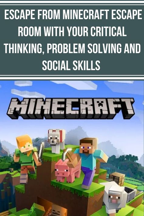 You wake up in a daze and realise you're inside your own Minecraft Game. Glancing around the room you find the door but its locked, what next? Your team has 30min to work together and solve the puzzles to escape the Minecraft universe. Can you escape before the time is up? In this class students will use their problem-solving skills to find the clues and escape the Minecraft. Students will be reminded to use patience, respect, and they will work together to escape the room. Its Locked, Escape The Room, Minecraft Games, Puzzle Solving, What Next, Escape Room, Problem Solving Skills, Social Skills, Critical Thinking