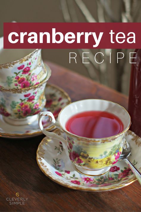 Recipe With Fresh Cranberries, Fresh Cranberry Recipes, Cranberry Recipe, Cranberry Tea, Homemade Detox, Coffee Ideas, Cups Of Tea, Tea Beverages, Tea Ideas