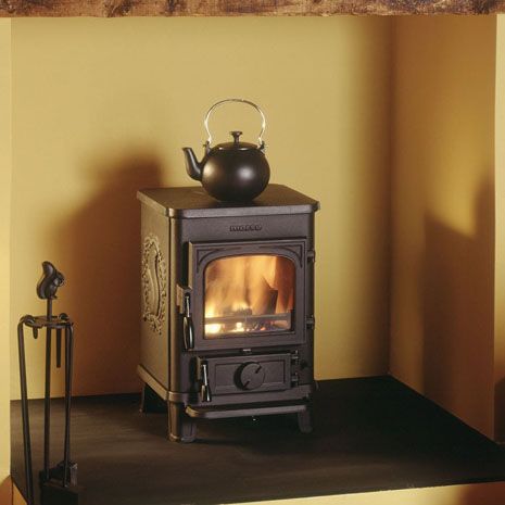 Corner Stove, 25 Beautiful Homes, Wood Burning Stoves, Wood Stove Fireplace, Mobile Living, Cast Iron Stove, Multi Fuel Stove, East Yorkshire, Cabin Kitchens