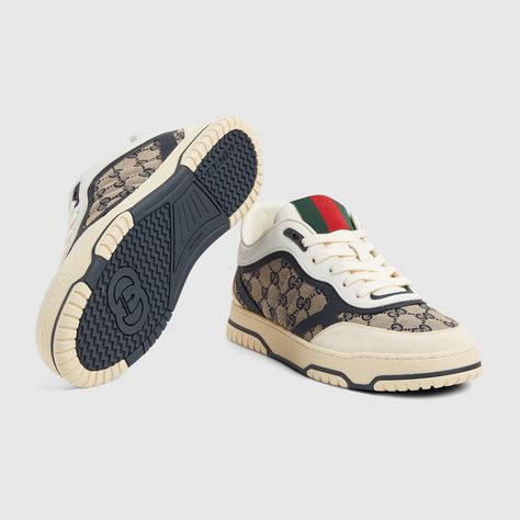 Gucci - Men's Gucci Re-Web sneaker Gucci Mens, Mens Tennis Shoes, Mens Tennis, Gucci Men, How To Style, Tennis Shoes, The Man, Air Jordans, Tennis