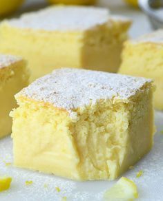 Lemon Custard Cake - OMG Chocolate Desserts Magic Lemon Cake, Lemon Custard Cake, Dense Cake, Magic Custard Cake, Custard Cake Recipes, Fluffy Cake, Lemon Dessert, Chocolate Custard, Lemon Custard