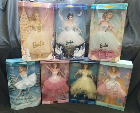 CLASSIC BALLET SERIES Barbie NRFB Lot Of 7 Collector Edition 1996-2002 - $259.99. FOR SALE! Classic Ballet Series Barbie Collector Edition 1996-2002 Lot of 7 NRFB From my personal collection 114206140832 Barbie Classic Ballet Series, Ballet Barbie Doll, I Want To Heal, Collector Barbie Dolls, Barbie Ballerina Doll, Babysitting Aesthetic, Heal My Inner Child, Anastasia Disney, Ballet Barbie