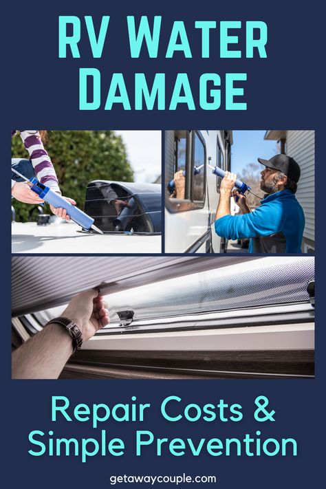 Rv Water Damage Repair, Camping In Tent, Rv Updates, Rv Plumbing, Rv Winterizing, Camper Repair, Camper Trailer Remodel, Camping Diy, Vintage Camper Remodel