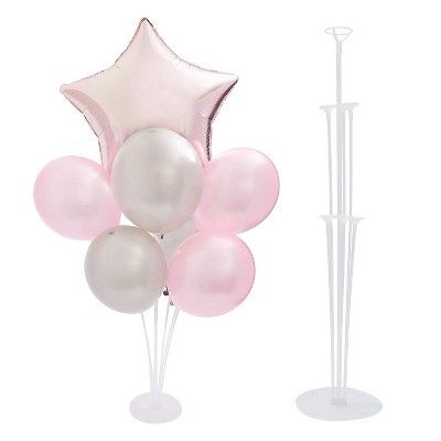 Centerpieces With Wine Glasses, Panda Balloon, Balloon Table Centerpieces, Clear Balloon, Table Centerpieces Wedding, Baby Shower Girl Diy, Balloon Arrangement, Balloon Pattern, Balloon Stand