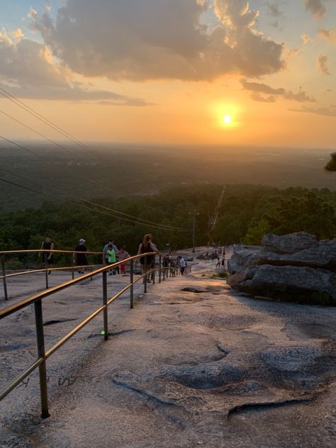 Stone mountain, atlanta, georgia, sunset, sunset photography, national parks, usa, usa travel, hike Stone Mountain Park Georgia, Georgia Usa Aesthetic, Atlanta Georgia Aesthetic, Atlanta Aesthetic, Georgia Hikes, Georgia Aesthetic, Georgia Summer, Stone Mountain Georgia, Hiking In Georgia