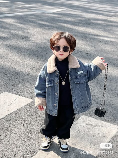 Boys Denim Jacket Outfit, Boys Denim Jacket, Denim Jacket Outfit, African American Dolls, Baby Closet, Boys Denim, Jacket Outfit, Niece And Nephew