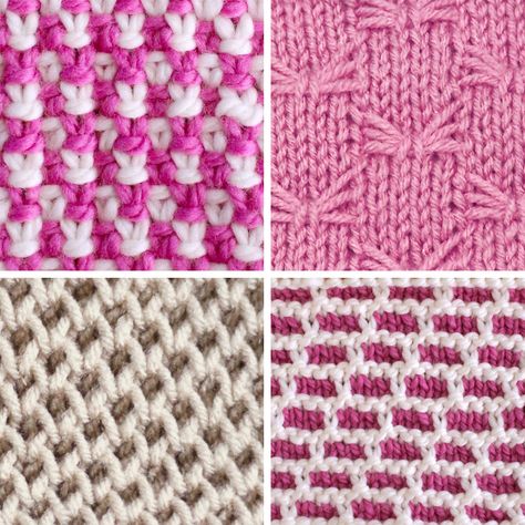 Slip Stitch Knitting Patterns, Brioche Knitting Patterns, Slip Stitch Knitting, Butterfly Stitches, Honeycomb Stitch, Studio Knit, Knitting Help, Colorwork Knitting, Linen Stitch