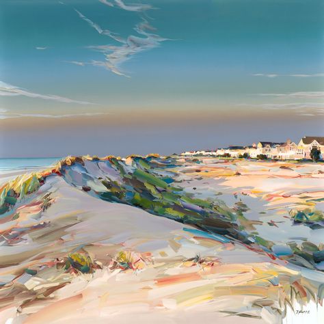 Josef Kote Painting, Sea View Painting, Josef Kote, Scottish Landscape Painting, Radiate Light, Pictures For Painting, View Painting, Stone Harbor, Seascape Art