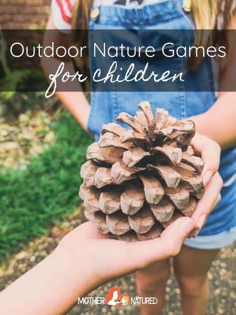 Outdoor game ideas for kids Preschool Outdoor Nature Activities, Nature Activities For Middle Schoolers, Nature Treasure Hunt For Kids, Indoor Nature Activities For Kids, Forest Games For Kids, Preschool Nature Theme, Forest School Games, Forest Homeschooling, Preschool Garden Activities