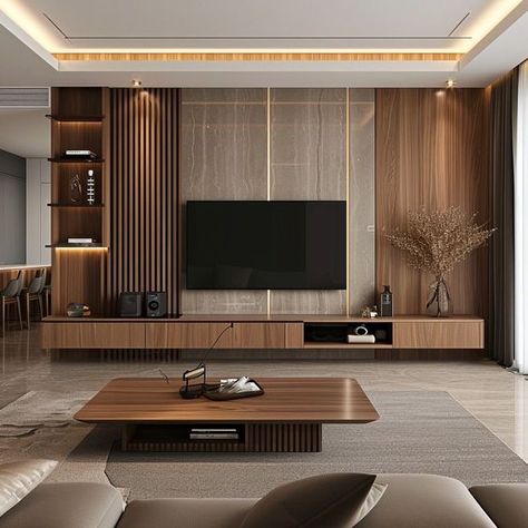 Small Luxury Living Room Design, Accent Decor Ideas Living Room, Lcd Wall Design Modern, Tv Hall Interior Design, Living Room Tv Unit Designs Modern Luxury, Tv Unit Panelling Design, Tv Cabinet Design For Living Room Luxury, Modern Tv Cabinet Design For Living Room, Wall Tv Cabinet Design