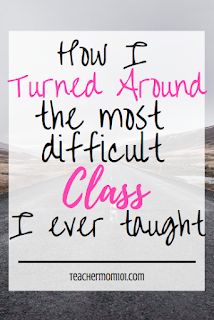 Teacher Mom 101: How I Turned Around the Most Difficult Class I Ever Taught Middle School Classroom Management, Classroom Discipline, Classroom Management Elementary, Teaching Classroom Management, Substitute Teaching, Classroom Behavior Management, Classroom Management Tips, Classroom Management Strategies, New Teacher