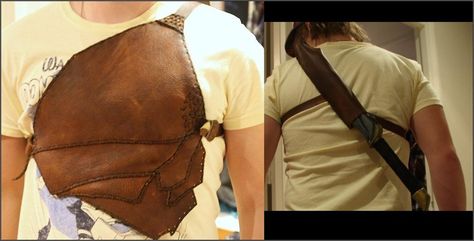 Inspiration: This is great!  Love the back scabbard. Chestplate Armor, Sci Fi Clothing, Leather Armor, Leather Workshop, Cosplay Tutorial, Fantasy Dress, Leather Projects, Fantasy Fashion, Girl Scouts