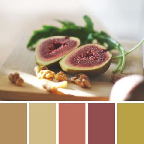 An image of fruit with a color palette. Tan Green Color Palette, Color Palette Inspiration, Green Color Palette, Palette Inspiration, Muted Pink, Food Fruit, Green Colour Palette, Color Balance, Pink Brown