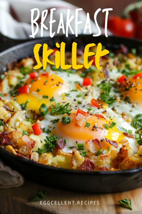 Start your day with a hearty and satisfying breakfast by whipping up this Egg and Hash Browns Breakfast Skillet. #Breakfast Skillet #Breakfast Skillet recipes #Breakfast Skillet potatoes #breakfast skillet meal prep #breakfast skillet ideas #breakfast skillet recipes healthy #egg skillet recipes breakfast healthy #cast iron skillet recipes healthy breakfast #breakfast skillet hashbrown #breakfast skillets easy Egg Skillet Recipes Breakfast, Skillet Potatoes Breakfast, Breakfast Skillet Ideas, Egg Skillet Recipes, Cast Iron Skillet Recipes Healthy, Healthy Cast Iron Skillet Recipes, Skillet Recipes Breakfast, Breakfast Skillet Potatoes, Breakfast Hash Skillet