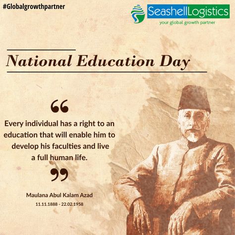 National Education Day is observed to commemorate the birth anniversary of Maulana Abul Kalam Azad, the first education minister of independent India. It is also celebrated to strengthen our educational institutions and to raise the quality of education to greater heights. #NationalEducationDay Abul Kalam Azad, National Education Day, Education Day, India Independence, Back Hand Mehndi Designs, Hand Mehndi, Nagasaki, Mehndi Designs For Hands, Color Pencil Art