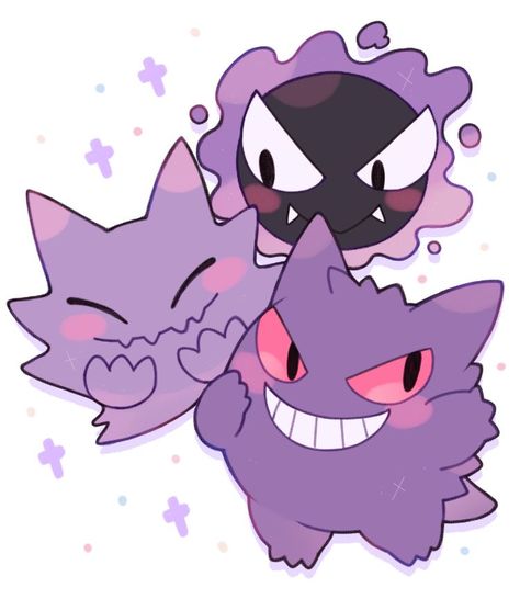 Haunter Pokemon, Ghost Type Pokemon, Gengar Pokemon, Ghost Pokemon, Ghost Type, Pokemon Tattoo, Pokemon Stickers, Cute Pokemon Pictures, Type Pokemon