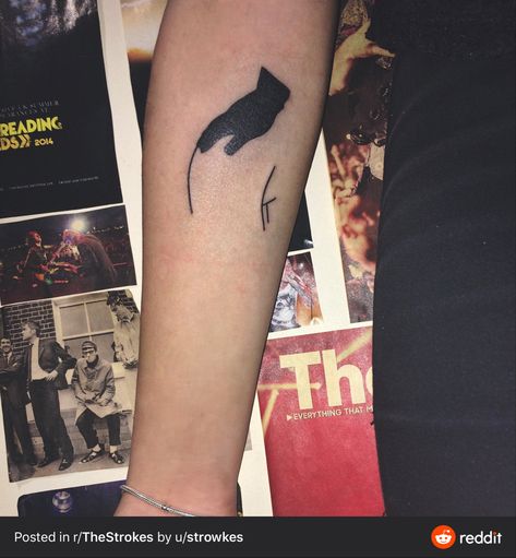 The Strokes Tattoo, Strokes Tattoo, The Strokes Band, It Tattoo, Ma Tattoo, Band Tattoo, The Strokes, Dope Tattoos, First Tattoo