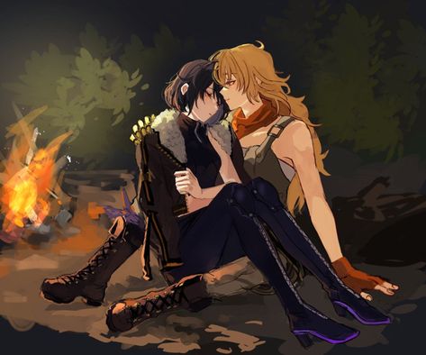 Blake And Yang, Yang Xiao Long, Rwby Yang, Rwby Bumblebee, Rwby Blake, Red Like Roses, Rwby Ships, Rwby Comic, Blake Belladonna