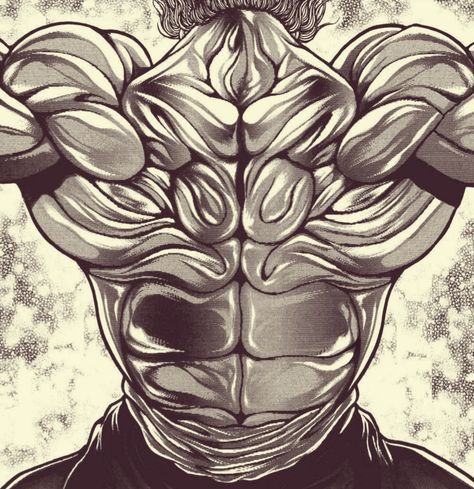 Yujiro Hanma Back, Yujiro Hanma Demon Back, Yujiro Hanma Manga, Hanma Yujiro, Evolve Monster, Baki Aesthetic, Yujiro Hanma, Back Drawing, Baki Hanma