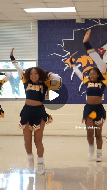 Stomp ‘N Shake Entertainment on Instagram: "LET ‘EM KNOW, EAGLES!! 🦅💛 @eastmeck_cheerleaders

#hbcu #highschool #middleschool #cheerleading #athletes #choreography #cheer #sports #football #basketball #stompnshake #stompandshake" Stomp And Shake Cheers, Football Cheers, Hbcu Cheer, Cheer Chants, Basketball Cheerleaders, Hbcu Colleges, Cheerleading Ideas, Eagles Cheerleaders, Black Cheerleaders