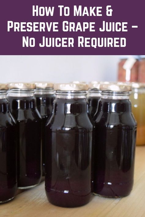 How To Juice Grapes, Grape Juice In Instant Pot, Things To Do With Grapes, Canning Grapes Recipes, Grape Canning Recipes, Diy Grape Juice, Grape Canning Ideas, Homemade Fruit Juice, Things To Do With Concord Grapes