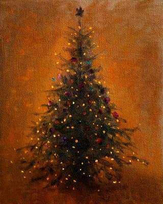 Museum Quality Art - Affordable Fine Art Print Shop, Museum Art Prints Christmas Tree Drawing, New Year Art, Christmas Paintings On Canvas, Christmas Artwork, Christmas Tree Art, Christmas Card Art, Christmas Tree Painting, Holiday Painting, 背景 シンプル