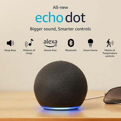 @amazon Alexa Echo Dot, Amazon Echo Dot, Alexa Echo, Amazon Devices, Smart Speaker, Fire Tv, Voice Control, Echo Dot, Amazon Echo