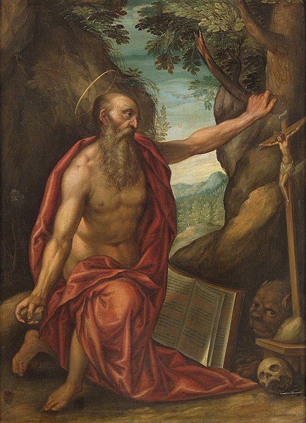 Saint Jerome, St Jerome, Wikimedia Commons, Art, Santos