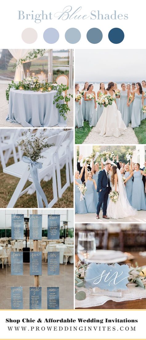 Placid Blue Wedding, Light Blue And Sage Green Wedding, Sage And Blue Wedding, Simple Wedding Decorations Indoor, Wedding Color Schemes Blue, Wedding Theme Color Schemes, Ideas For Autumn, Baby Blue Weddings, Blue Wedding Decorations