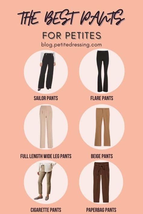 7 Best Pants for Petite Women You Should Get Now Pants Every Woman Should Own, Pants For Office Women, Best Trousers For Short Women, Office Outfit For Petite Women, Jeans Every Girl Should Own, Best Outfit For Short Women, Different Pants Styles For Women, Clothes Short Women, Formals Women Outfit