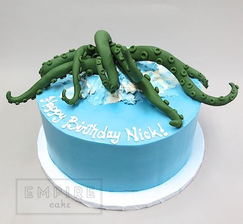 Sea Monster - Empire Cake Monster Cake, Birthday Scrapbook, Sea Monster, Boy Birthday Cake, Cool Cakes, Monster Party, Surprise Party, Sea Monsters, Cakes For Boys