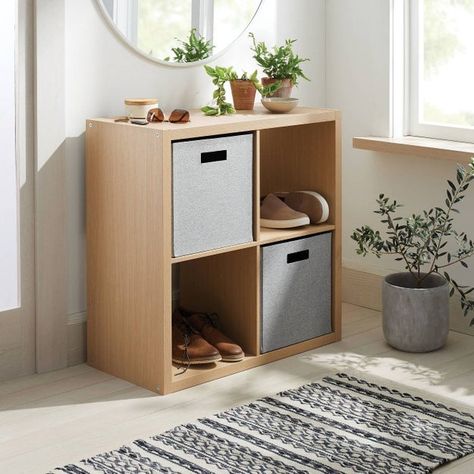 Cube Bookshelf, 4 Cube Organizer, Closet Dresser, Wooden Storage Shelves, Natural Wood Kitchen, Dresser In Closet, Cube Organizer, Cabinet Organization, Neat And Tidy