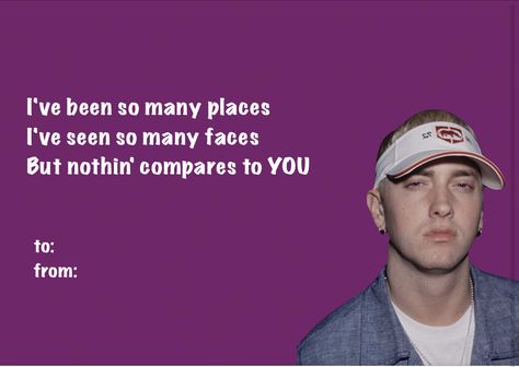 EMINEM, Marshall Mathers, Slim Shady, D12 Purple Valentine Purple Hills (Purple Pills), 14 February Eminem Valentine Card, Eminem D12, Funny Valentines Cards, Eminem Photos, Eminem Slim Shady, Marshall Mathers, Slim Shady, Best Rapper, Funny Valentine