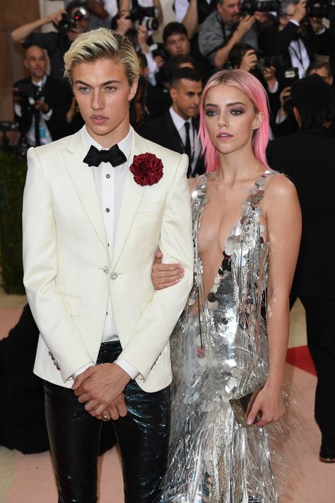 Met Gala in New York City, May 2016 Disco Mermaid, Lucky Smith, Pyper America Smith, Sean O'pry, Milan Men's Fashion Week, Lucky Blue Smith, Lucky Blue, British Fashion Awards, Brit Awards