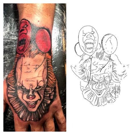 Michael Myers Tattoo Stencil, Scream And Michael Myers, Hand Tattoo Stencil, Shaded Tattoos, Michael Myers Tattoo, Myers Tattoo, Stencil Outline, Tattoo Shading, Scary Tattoos