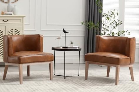 Waiting Room Design Reception Areas, Waiting Room Furniture, Waiting Room Design, Office Brown, Small Spaces Living Room, Brown Accent Chair, Modern Accent Chairs, Barrel Chairs, Mid Century Accent Chair