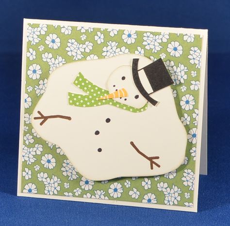 Hofkissed: It's Getting Hot In Here... Couldn't make a Christmas card in July because it was so hot... my snowman melted. :) Melted Snowman Christmas Card, Snowmen Cards, Handcrafted Christmas Cards, Melting Snowmen, Melted Snowman, Sale Ideas, Happy Holiday Cards, Snowman Cards, Scrapbook Stuff