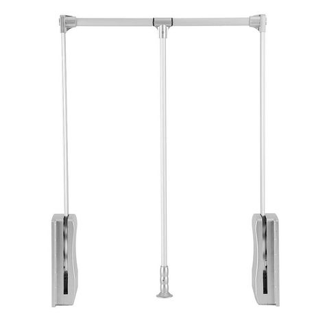 Rebrilliant Lipsey Wardrobe/Bedroom Rail Lift Pull-down Hanging Organizer | Wayfair Wardrobe Hanger, Hanging Clothes Rail, Wardrobe Rail, Closet Rods, Clothes Hanging, Wardrobe Clothes, Fitted Wardrobes, Clothes Stand, Closet Accessories