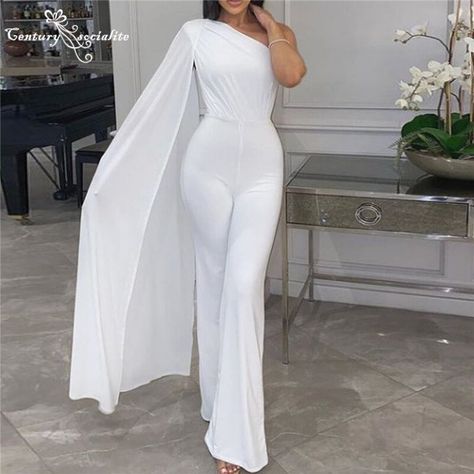 Reception Jumpsuit, Wedding Rompers, Wedding Dress With Cape, Jumpsuit Wedding Dress, Jumpsuit Wedding, Elegant Streetwear, Dress With Cape, Shoulder Cape, Cape Wedding Dress