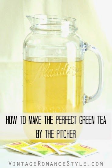 How To Make Iced Green Tea With Tea Bags, Iced Green Tea Recipe Pitcher, Green Tea Pitcher Recipe, Cold Green Tea Recipe, How To Make Green Tea, Homemade Green Tea, Iced Green Tea Recipe, Cold Green Tea, Black Tea Recipe