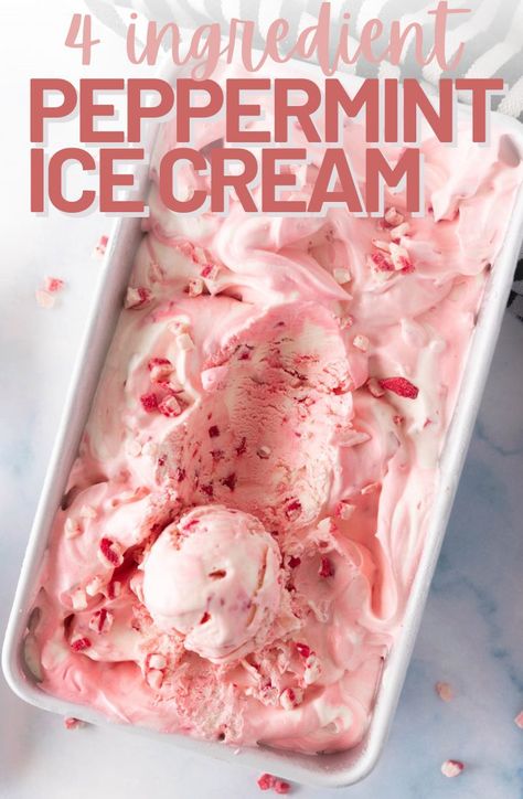 Peppermint Ice Cream Homemade Christmas Ice Cream, Ninja Creami Peppermint Ice Cream, Homemade Peppermint Ice Cream, Peppermint Ice Cream Recipe, Peppermint Ice Cream Cake Recipe, No Churn Peppermint Ice Cream, Peppermint Ice Cream Dessert Recipes, Peppermint Bark Ice Cream Recipe, Peppermint Bark Ice Cream