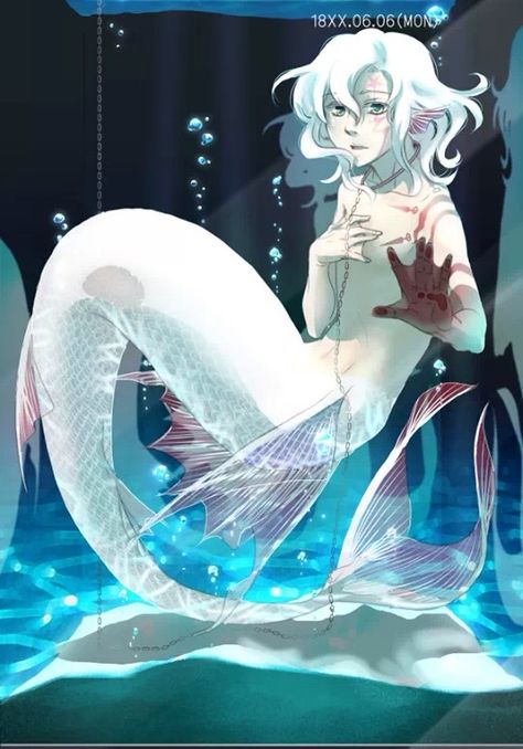 D. Gray-Man Allen (merman) Scary Mermaid, Mermaid Drawing, Anime Mermaid, Mermaid Drawings, Gray Man, Mermaids And Mermen, Drawing Cartoon, Mythical Creatures Art, Mythological Creatures