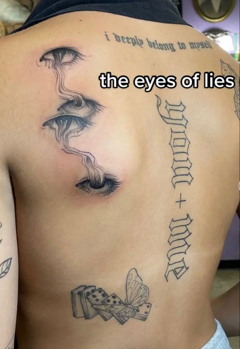 Mens Face Tattoos, Simple Tattoos For Guys, Creepy Eyes, Wicked Tattoos, Stick N Poke Tattoo, Creepy Tattoos, Poke Tattoo, Face Tattoos, Dainty Tattoos