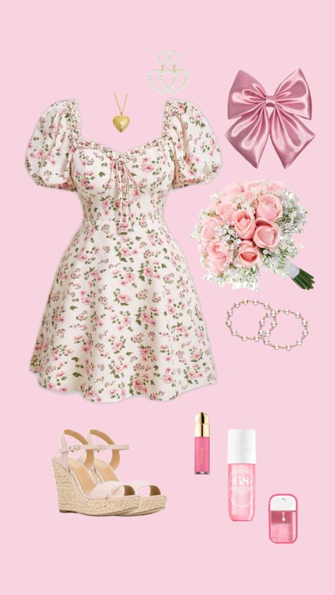 #springoutfitinspo #pink #outfitinspo #pinkoutfit Punk Style Outfits, Feminine Outfits, Space Outfit, Sweet Clothes, Princess Core, Quick Outfits, Church Outfits, Punk Style, Feminine Outfit