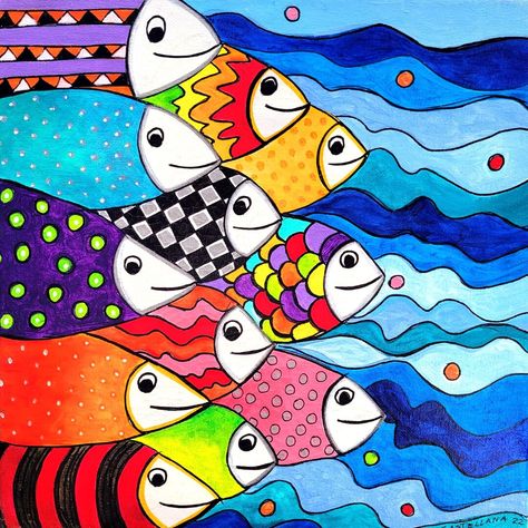 This Giclée Prints item by sunnydisposition24 has 3 favorites from Etsy shoppers. Ships from Fort Lauderdale, FL. Listed on Jul 5, 2024 Fishes Drawing, Fish Colorful, Fish Gallery, Painting Fish, Whimsical Home Decor, Arte Folk, Art Whimsical, Whimsical Home, Fish Swimming