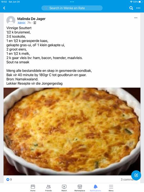 Klein Souttertjies, Quiche Recipes Crustless, Chutney Chicken, Savoury Tarts, Bacon Dishes, Savory Tarts, Best Sandwich Recipes, Quiche Recipes Easy, Homemade Bread Recipes Easy